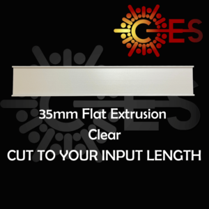 Flat Aluminum Extrusion Clear