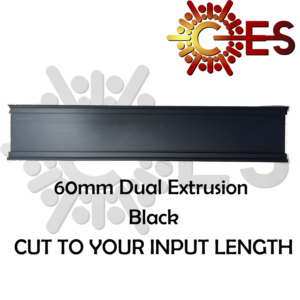 Black aluminum Extrusion
