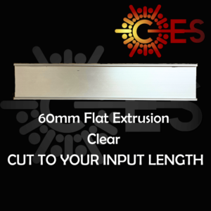 60mm Flat Aluminum Extrusion