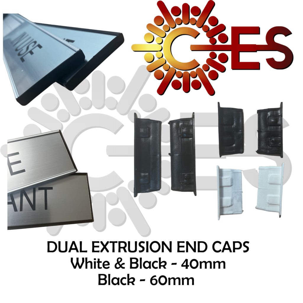 40mm End Cap Dual Extrusions Archives Commercial Engraving Supplies